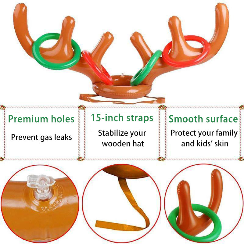 Christmas Reindeer Antler Ring Toss Game