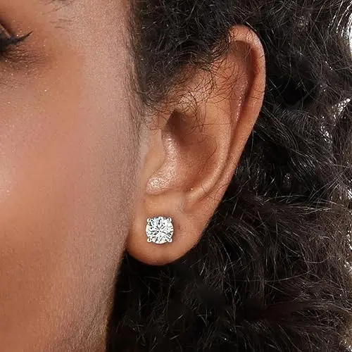 925 Sterling Silver Emerald Cut Earrings