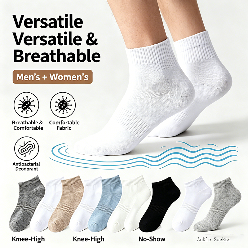 Premium pure cotton low-cut socks (10 pairs for only $15.99)