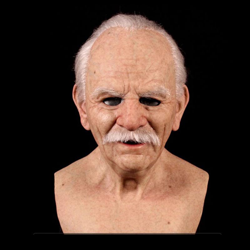 Humanoid funny latex mask