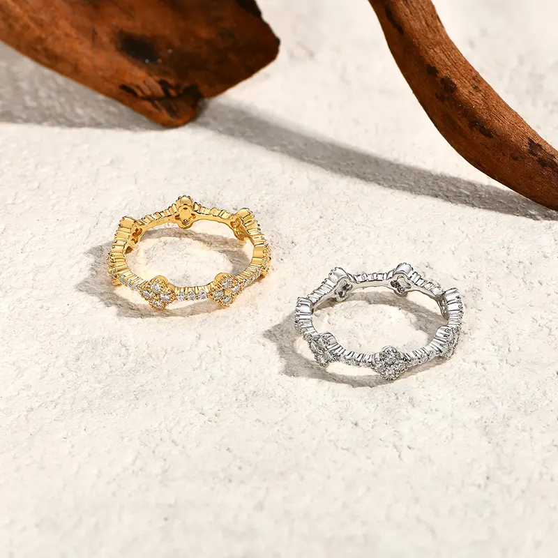 "Eternity" Series Round Moissanite Ring