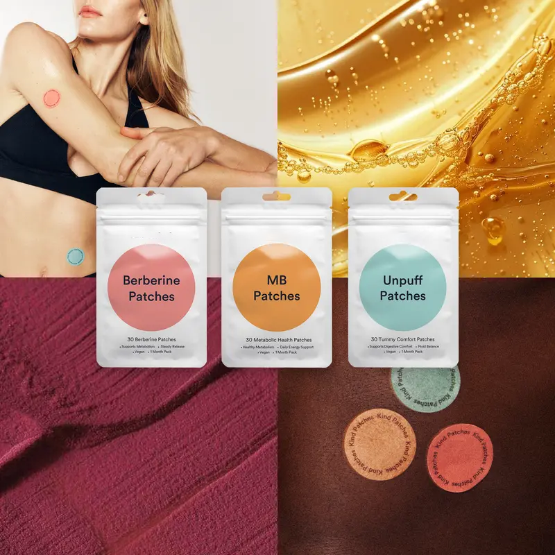 Nixlin™ Patch Metabolism Trio Set, with natural ingredients, promotes metabolism.