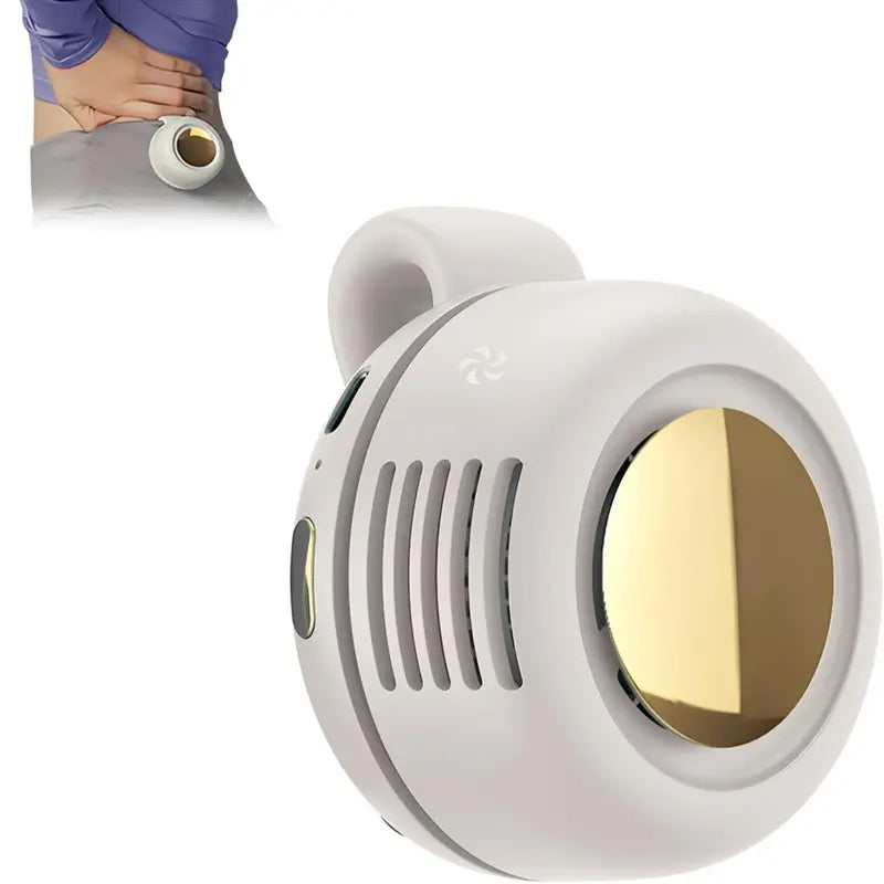 Mini bladeless fan. Features 3 adjustable fan speeds.