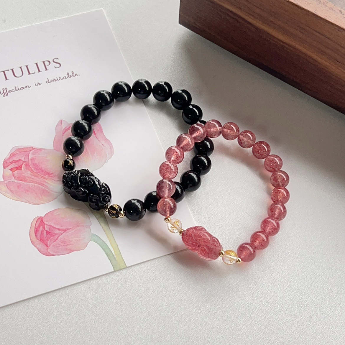 Guardian & Natural Obsidian Bracelet