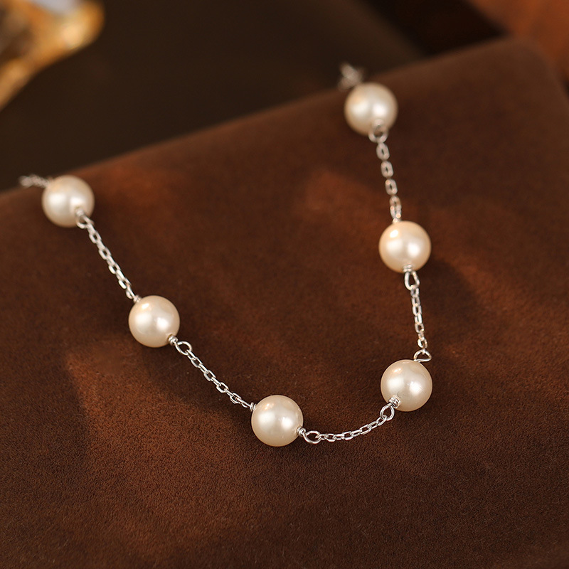 「Starry Pearl」S925 Silver Starry Shell Pearl Bracelet