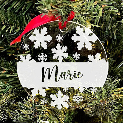 Christmas acrylic engraved pendant