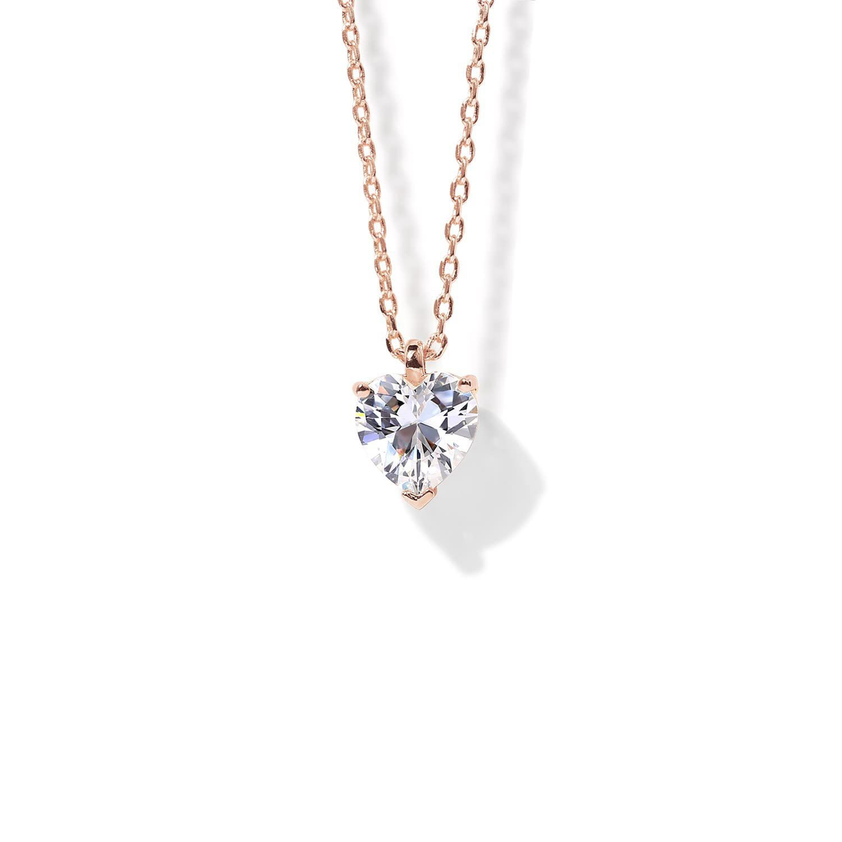 14K Gold Plated Cubic Zirconia Pendant Necklace