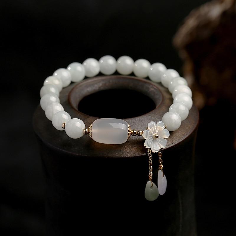 Emerald Jade Stone & Agate Bracelet Deegnt