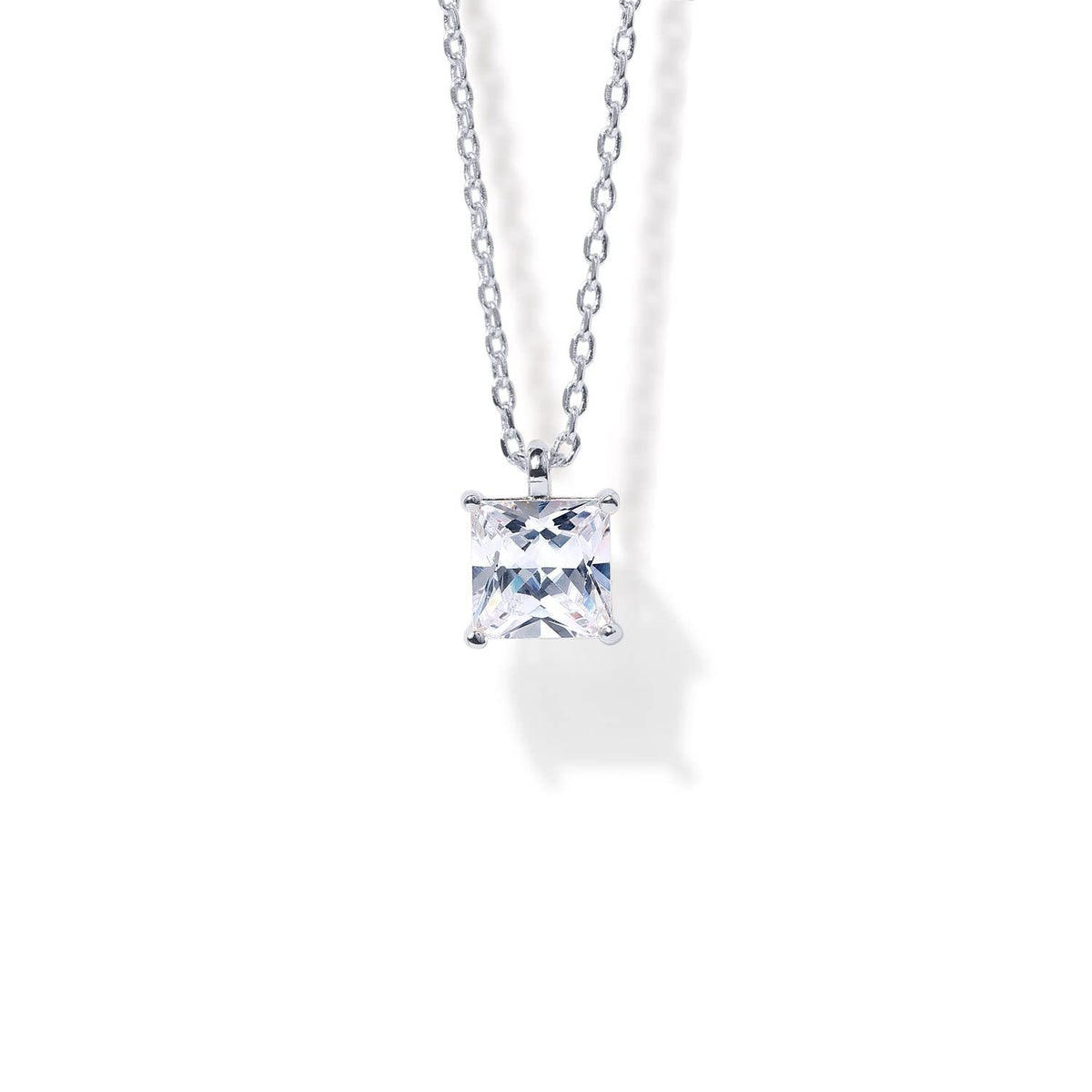 14K Gold Plated Cubic Zirconia Pendant Necklace