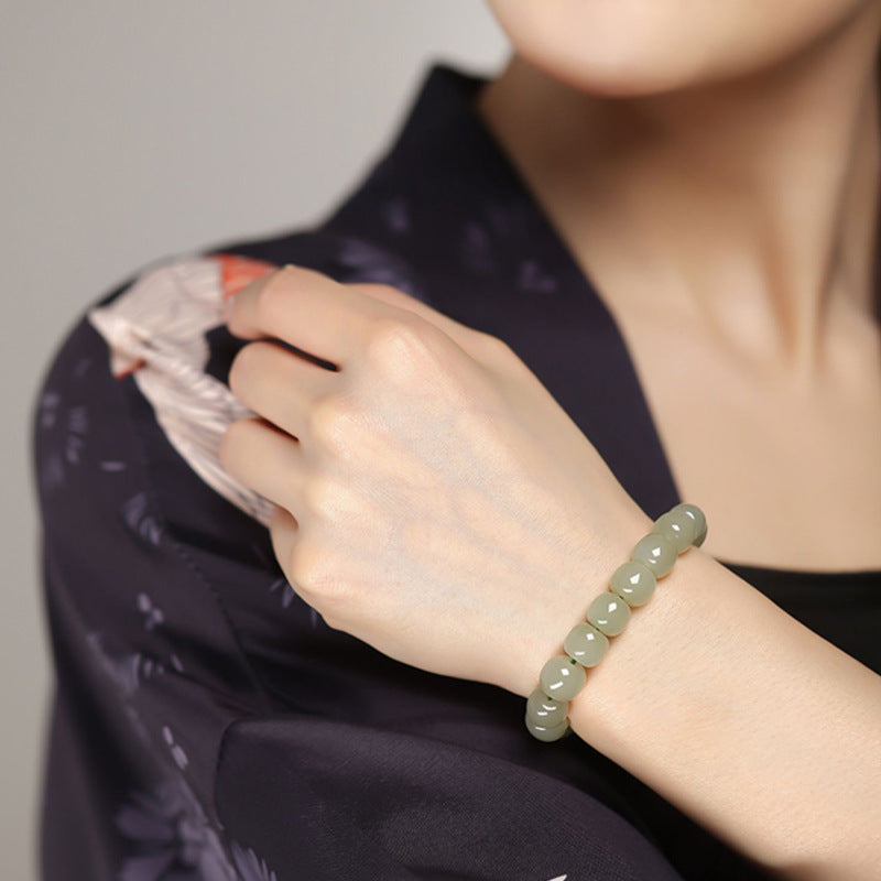 「Little Fullness」Hetian Jade Bracelet