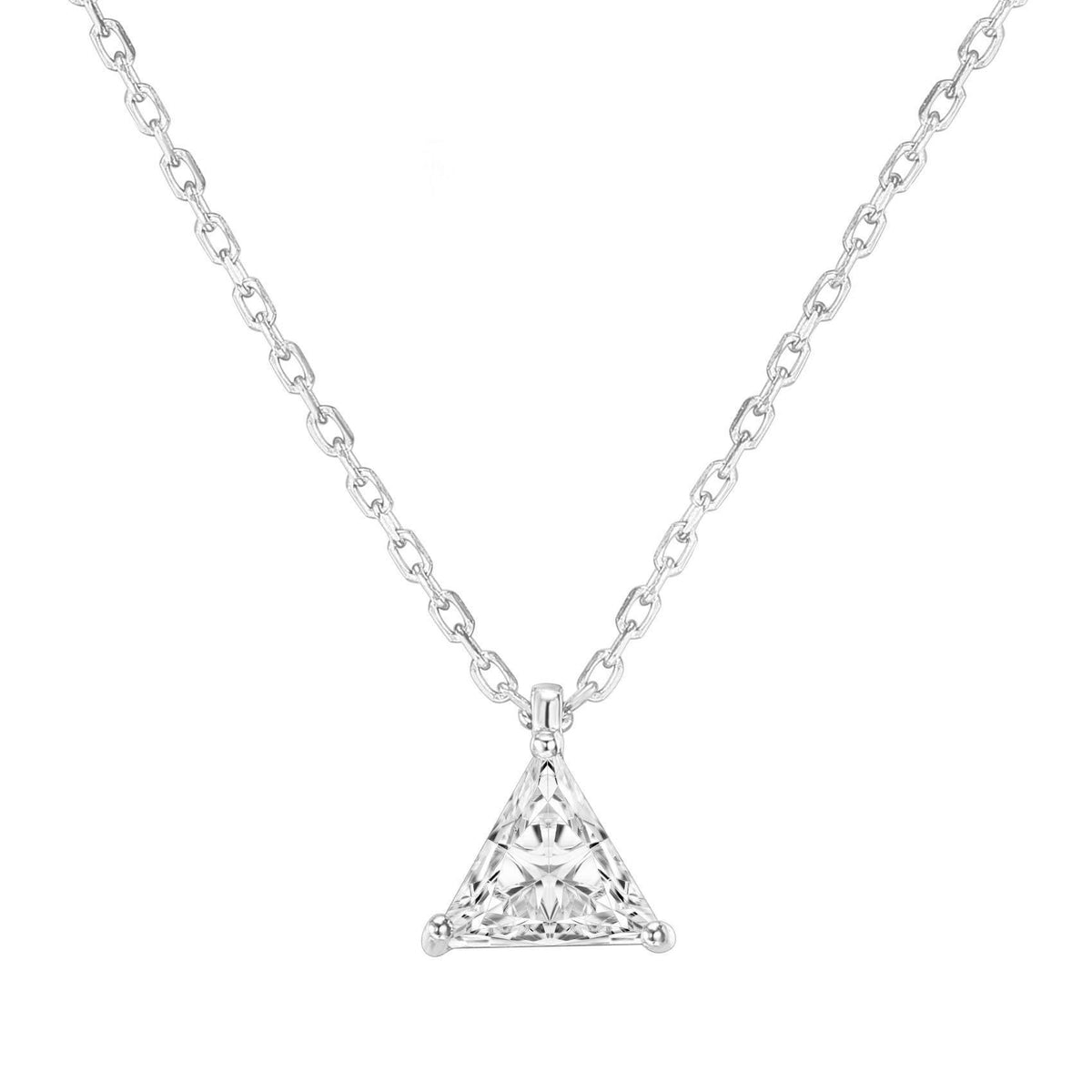 14K Gold Plated Cubic Zirconia Pendant Necklace