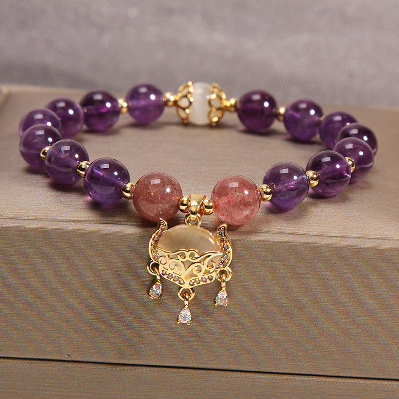 Crown ? Amethyst Jade Bracelet