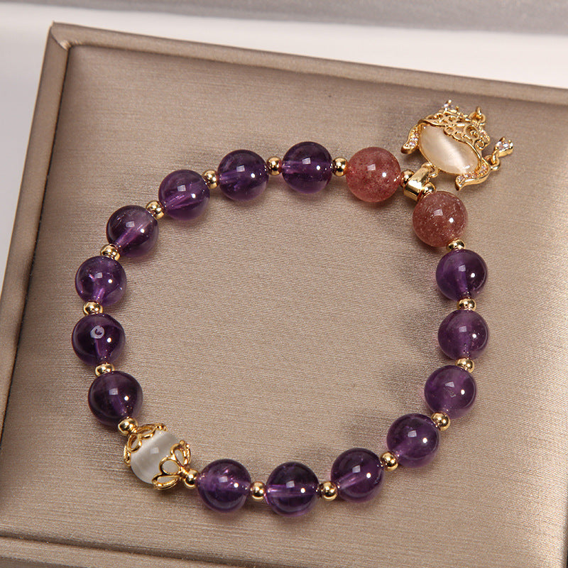 Crown ? Amethyst Jade Bracelet
