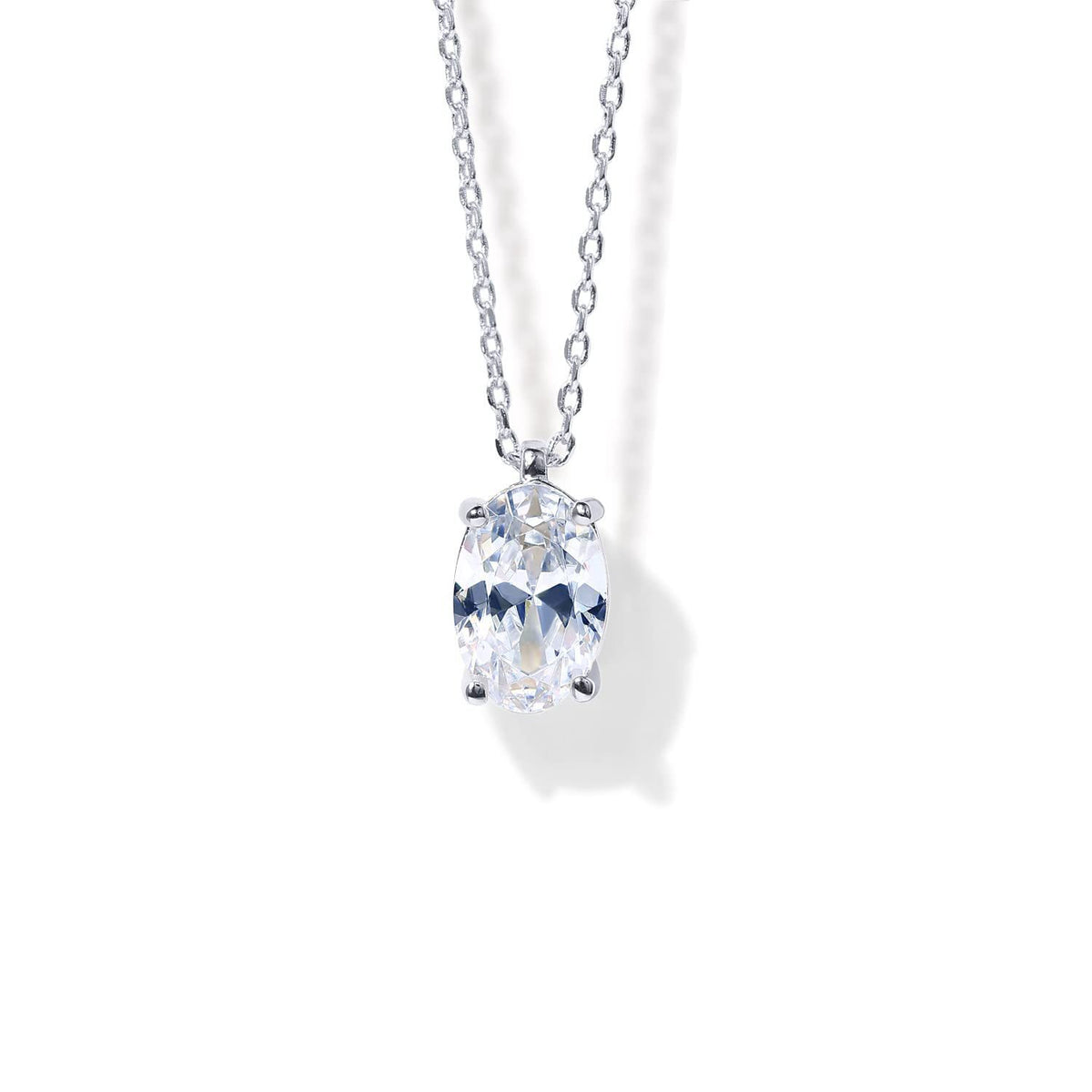 14K Gold Plated Cubic Zirconia Pendant Necklace