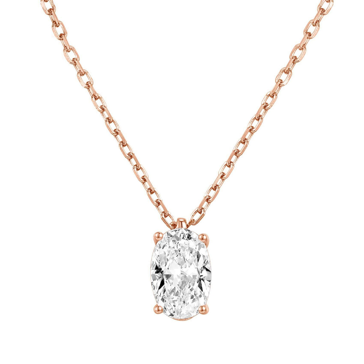 14K Gold Plated Cubic Zirconia Pendant Necklace