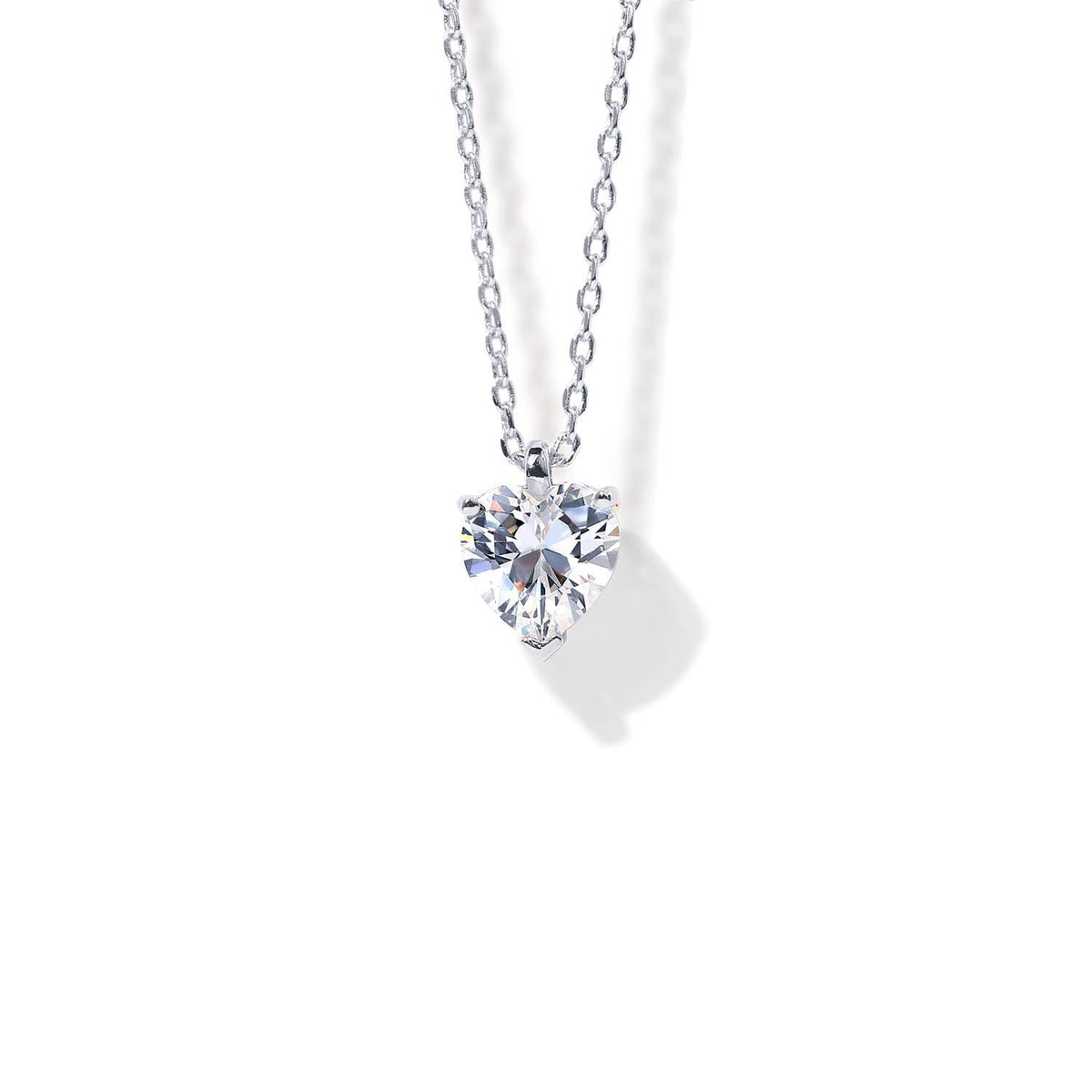 14K Gold Plated Cubic Zirconia Pendant Necklace