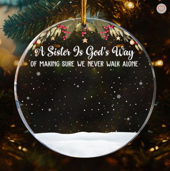 Friends We Never Walk Alone - Personalized Acrylic Ornament