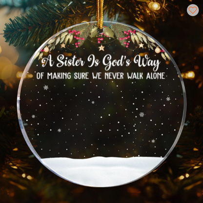 Friends We Never Walk Alone - Personalized Acrylic Ornament