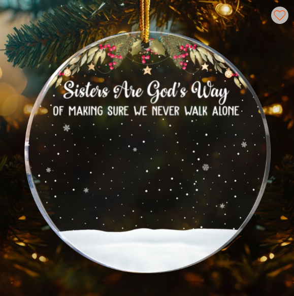 Friends We Never Walk Alone - Personalized Acrylic Ornament
