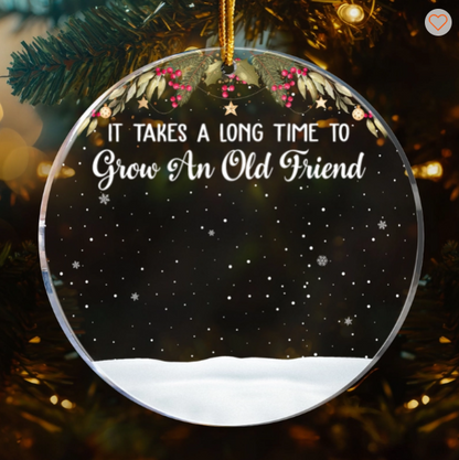 Friends We Never Walk Alone - Personalized Acrylic Ornament