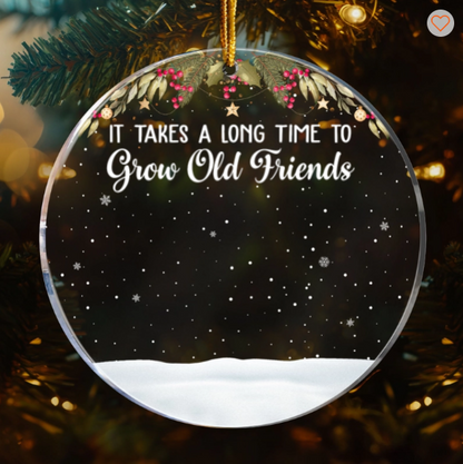 Friends We Never Walk Alone - Personalized Acrylic Ornament