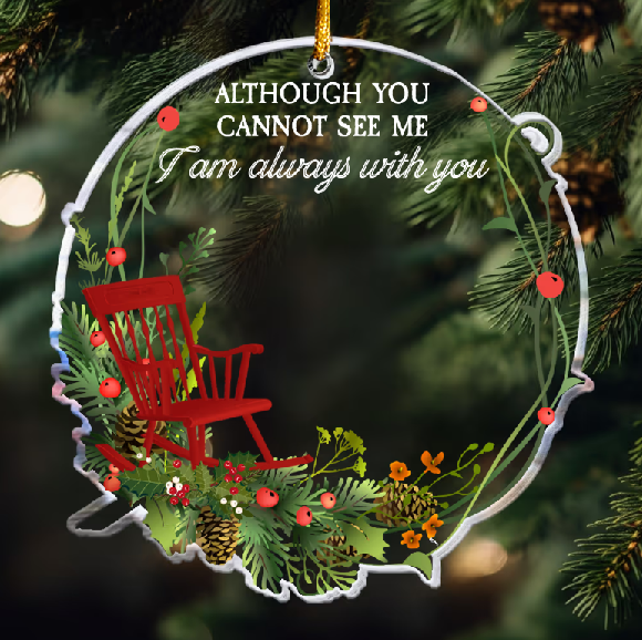 I Am Always With You - Personalized Memorial Photo Ornament