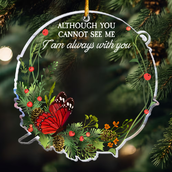I Am Always With You - Personalized Memorial Photo Ornament