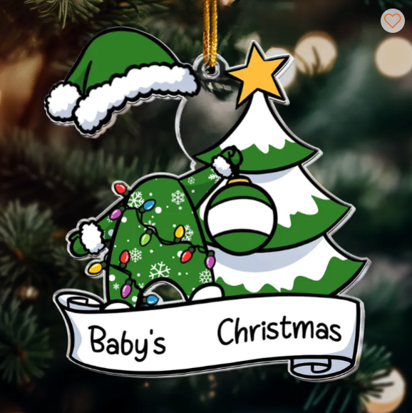 Baby's First Christmas - Personalized Acrylic Photo Ornament