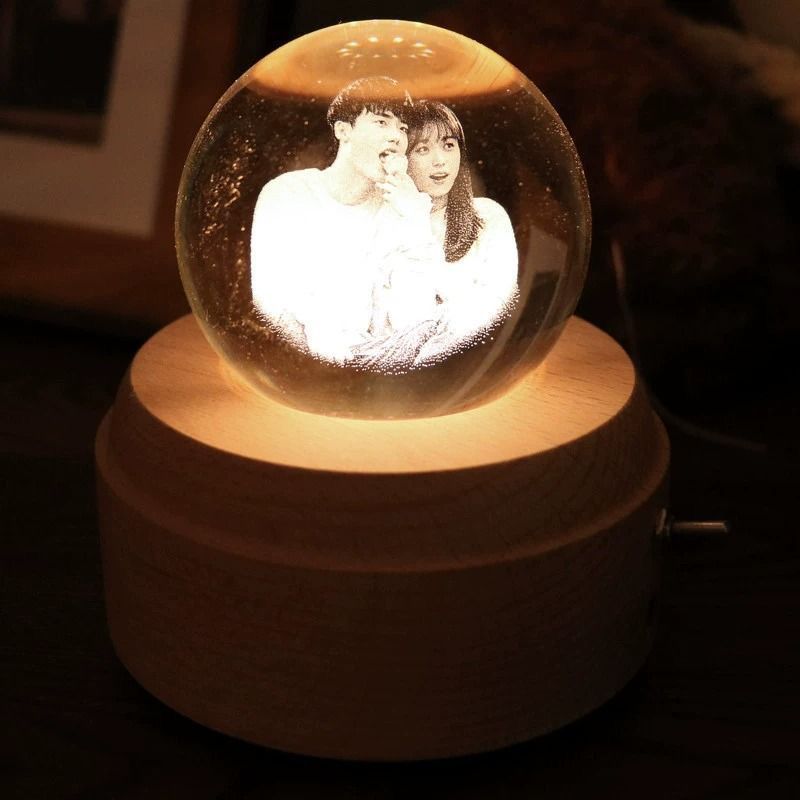Birthday commemorative gift DIY music crystal ball