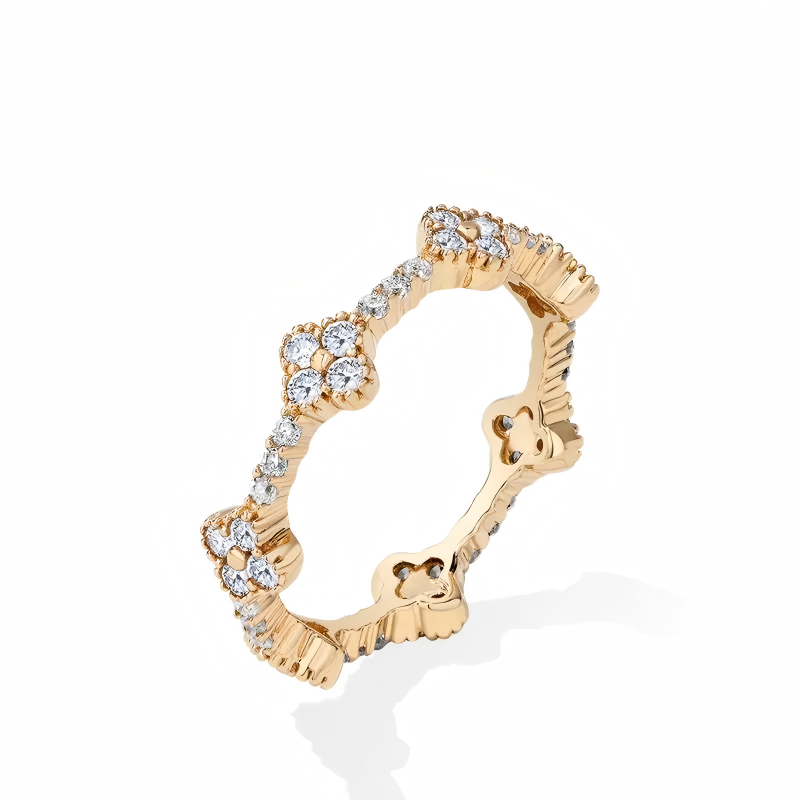 "Eternity" Series Round Moissanite Ring