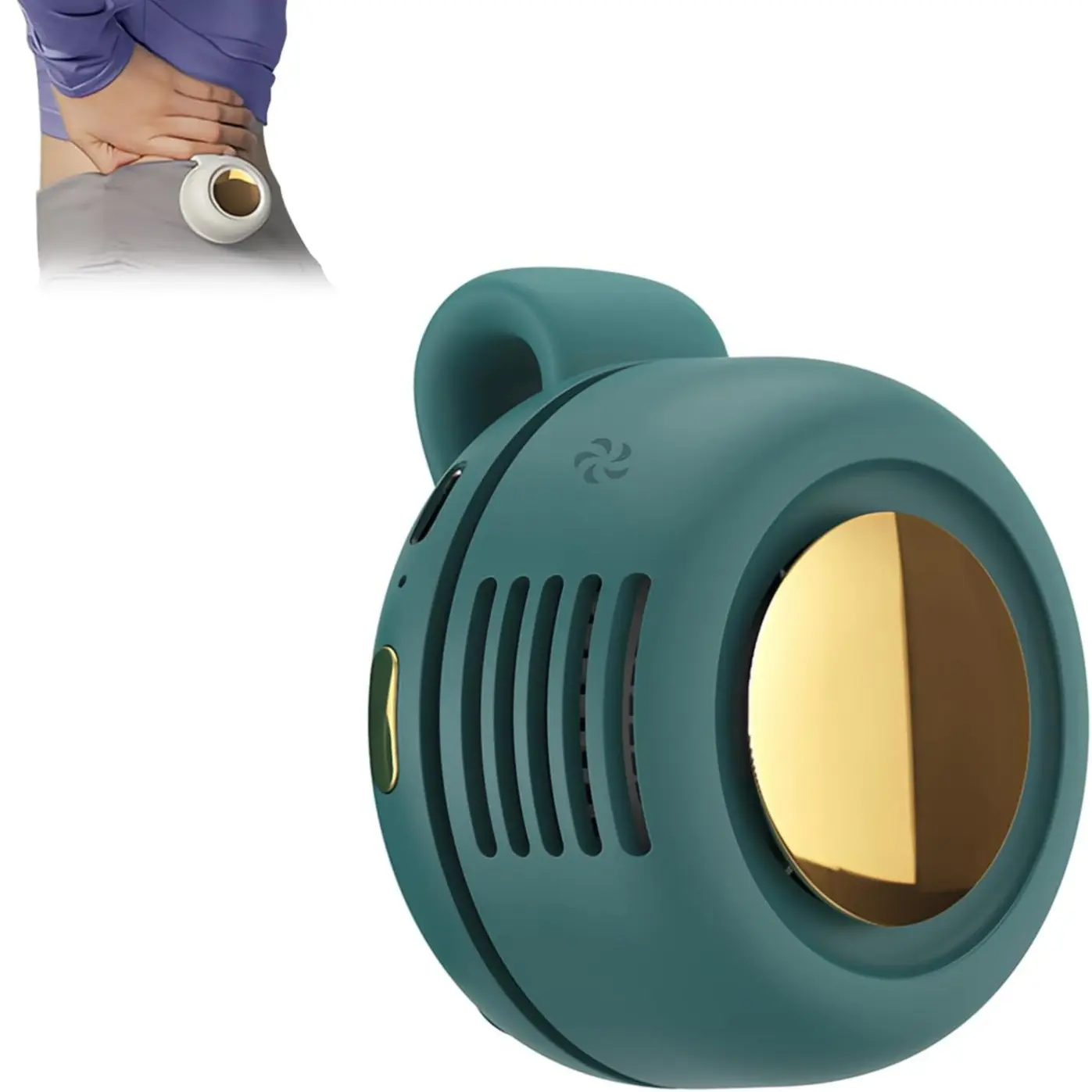 Mini bladeless fan. Features 3 adjustable fan speeds.