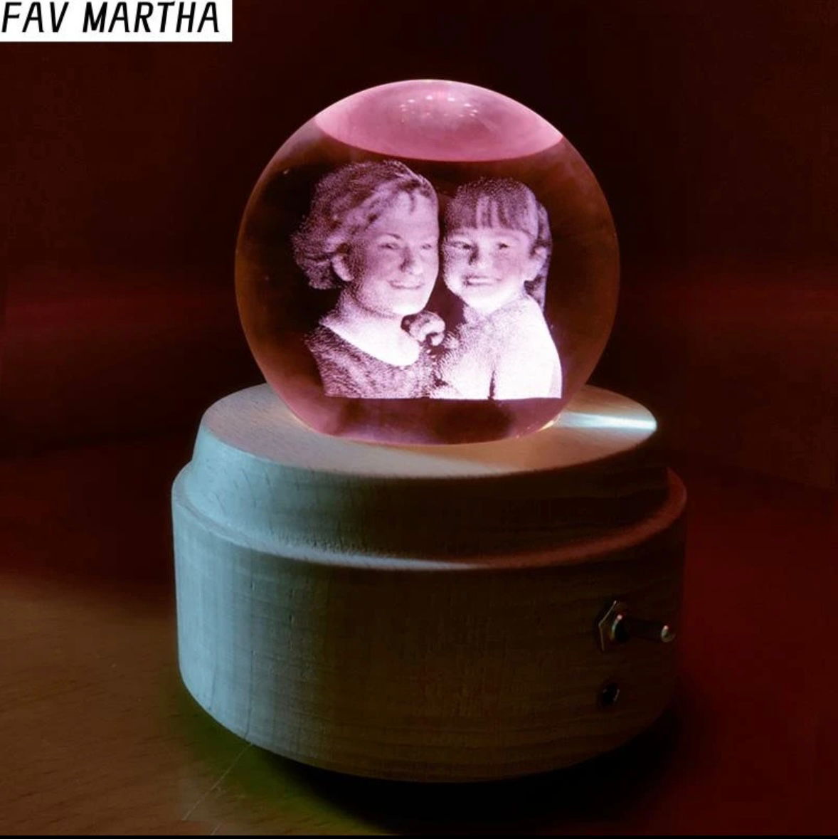 Birthday commemorative gift DIY music crystal ball