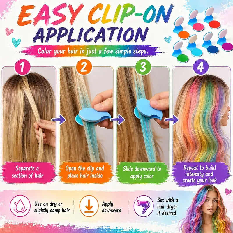 Temporary Halloween Hair Coloring Powder