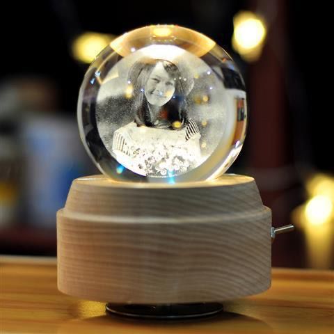 Birthday commemorative gift DIY music crystal ball