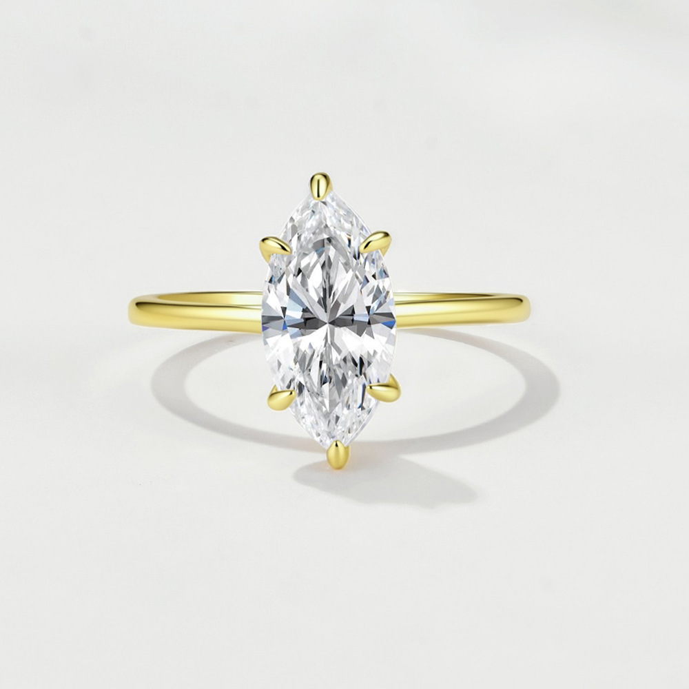 Crystal of Love – Faceted Moissanite Ring