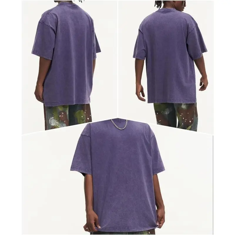 Unisex retro cotton fitness T-shirt