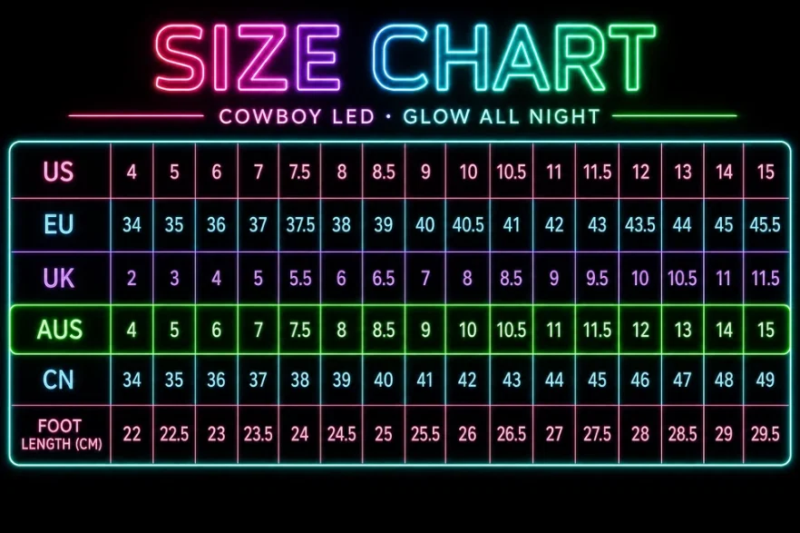GLOW MAMA-Cowboy LED boots
