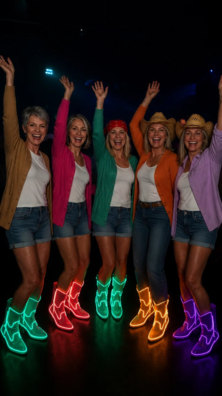 GLOW MAMA-Cowboy LED boots