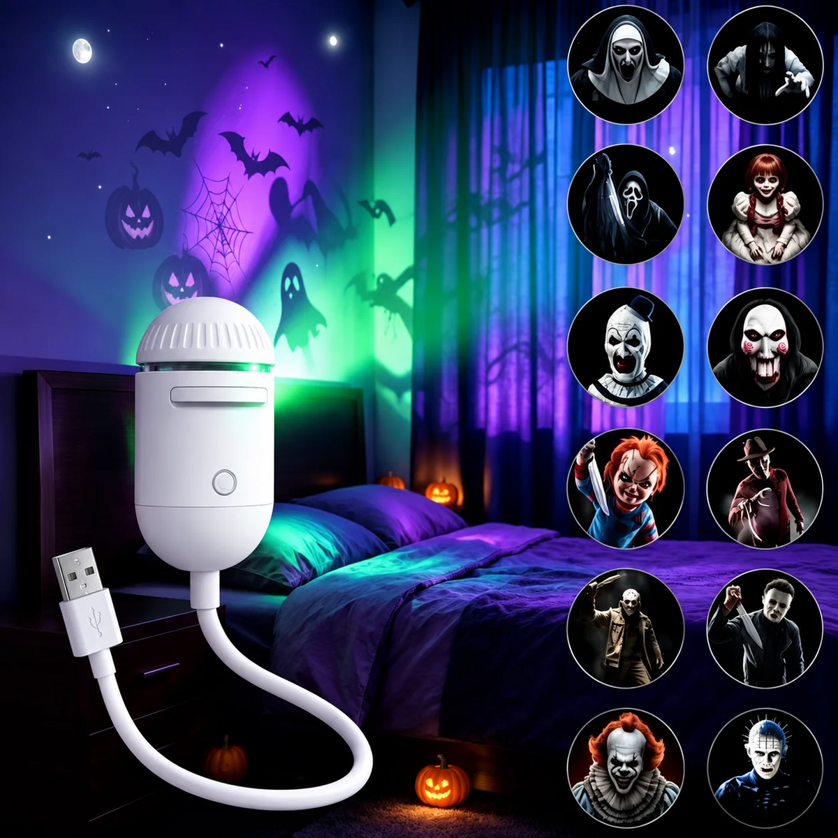 ScaryRide - USB Projector
