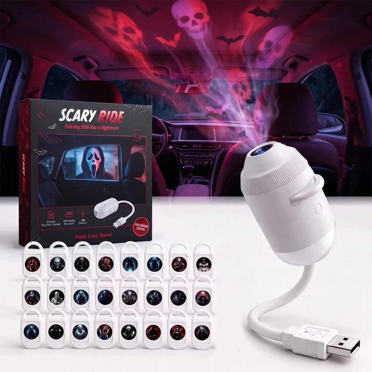 ScaryRide - USB Projector